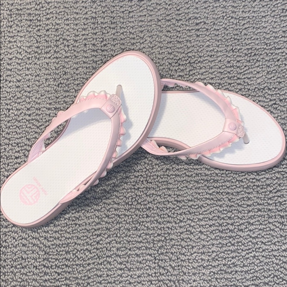 NEW Tory Burch Sport Ruffle Thong Flip Flop Sandal
